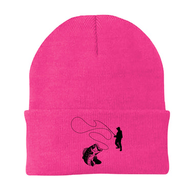 Fishing Lines Embroidered Beanie